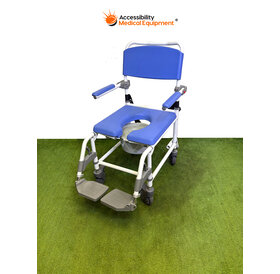 Refurbished 180-4W Ezee Life Rolling Shower Commode Chair