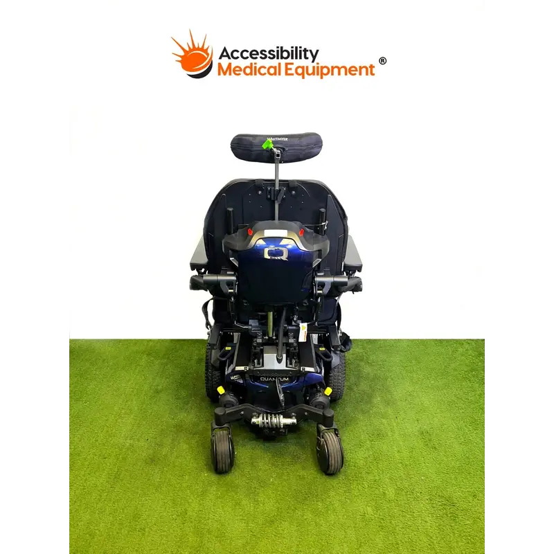 Refurbished Quantum Edge 3 Power Wheelchair with Tilt, Recline, and Elevating Legrests, Batteries Included, Blue