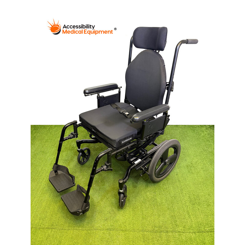 Refurbished 2024 Ki Mobility Focus CR Tilt-In-Space Manual Wheelchair, Black