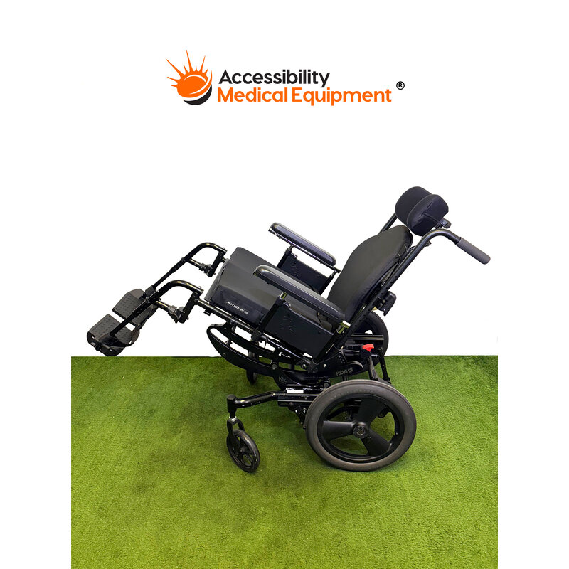 Refurbished 2024 Ki Mobility Focus CR Tilt-In-Space Manual Wheelchair, Black