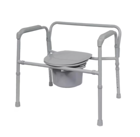 Bariatric Folding Steel Elongated Commode