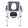 Folding Powder Coated Aluminum Commode 3 in 1