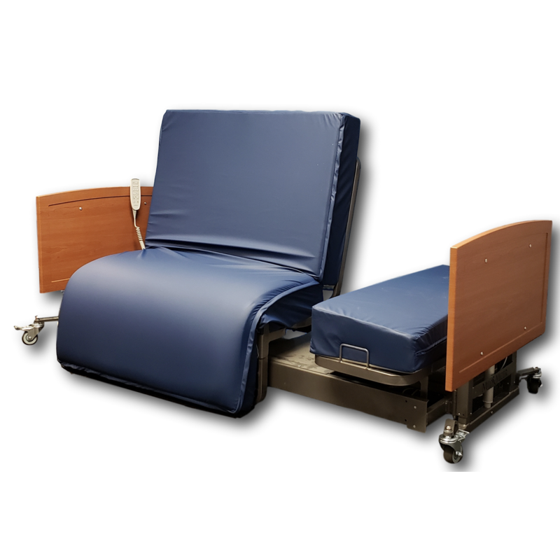 Med-Mizer Refurbished Med-Mizer Standard Rotating Pivot Hospital Bed with Mattress - Turn Left