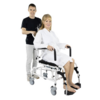 Tilting Shower Chair with Swing Away Leg Rests, Castor Wheels and Headrest Returned/Unopened