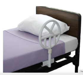 Halo Safey Ring Bed Rail, Assisted Living/Home Care Model, Complete Set (Double Sided with Two Rings) with Mattress Stay Bar and Hardware