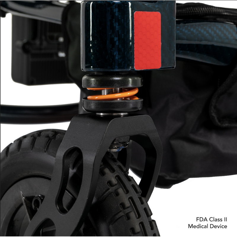 Pride Jazzy Carbon 27 Folding Lightweight Power Chair - 27.8 lbs - 300 lb Weight Capacity