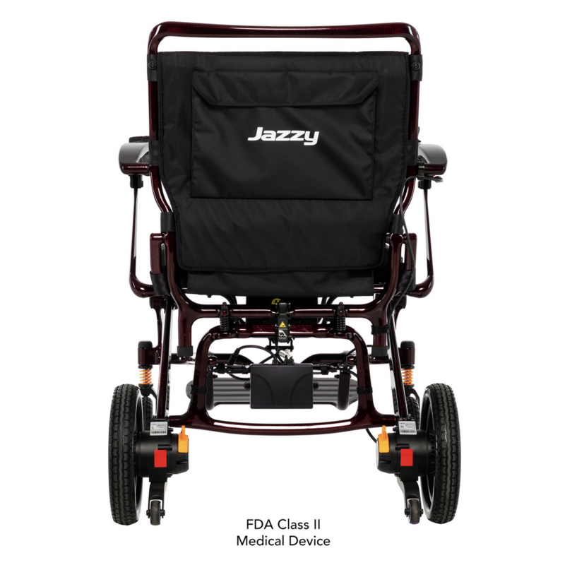 Pride Jazzy Carbon 27 Folding Lightweight Power Chair - 27.8 lbs - 300 lb Weight Capacity