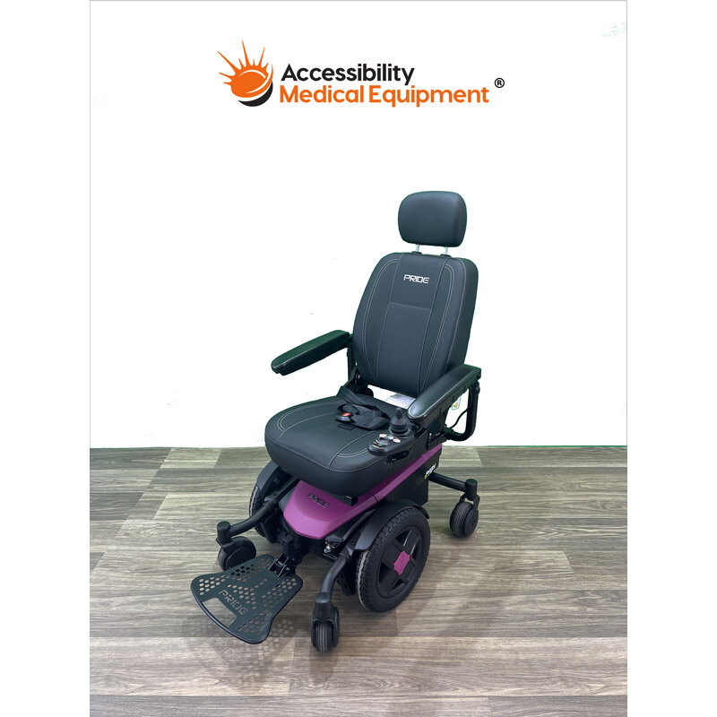 Refurbished Jazzy EVO 613 Power Wheelchair with New Batteries, Purple