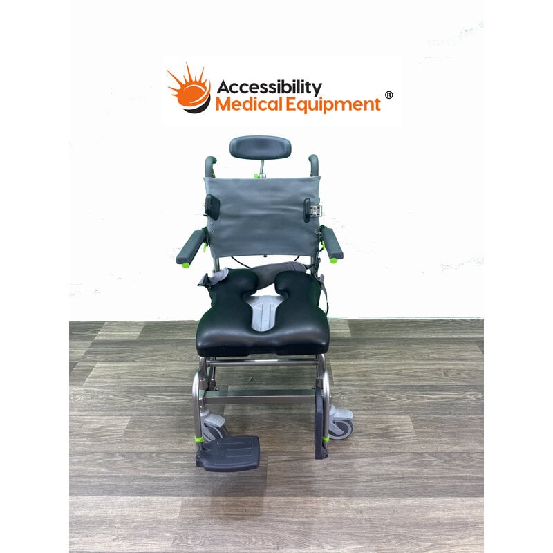 RAZ Refurbished RAZ Tilt in Space Shower Chair with Padded Commode Seating - 18" Seat