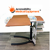 Refurbished Hill Rom Overbed Table with Extension and Shelf