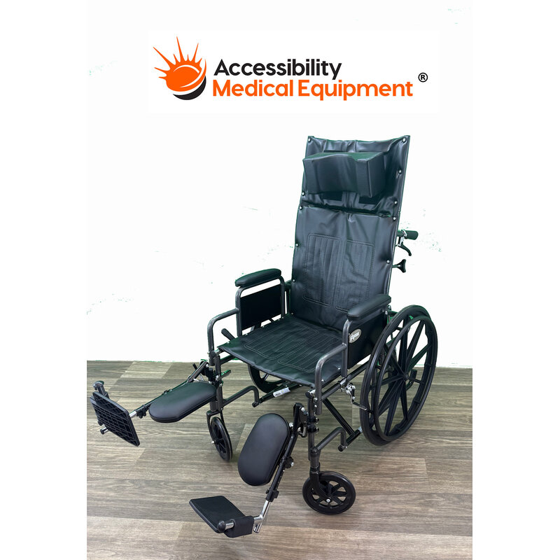ProBasics Full Reclining Wheelchair, Removable Desk Arms & Elevating Legrests