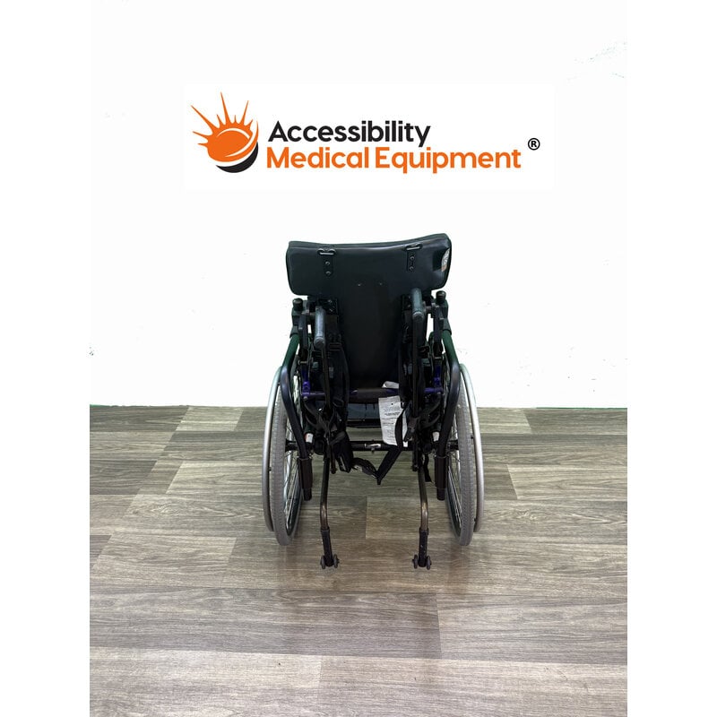 Refurbished Pediatric Quickie R2 Manual Wheelchair with Foot Plate - 14" Seat