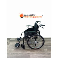 Refurbished Elite Care Voyager Manual Lightweight Wheelchair - 18" 250 lb Weight Capacity - 20 lb Wheelchair