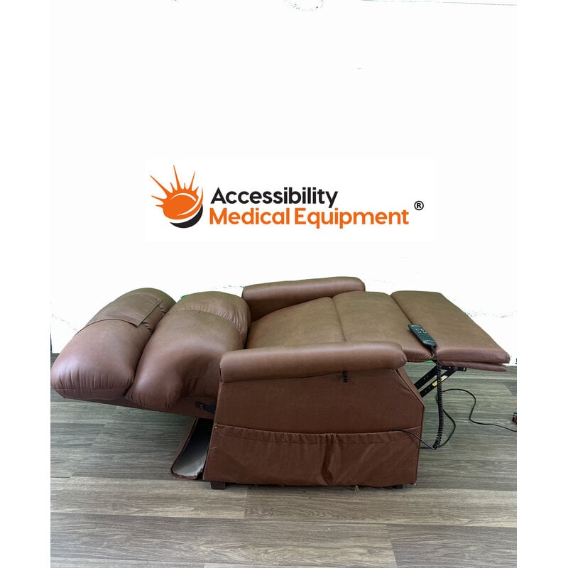 Refurbished Heavy Duty Bariatric Golden MaxiComfort Lift Chair - Leather 500 lb Weight Capacity