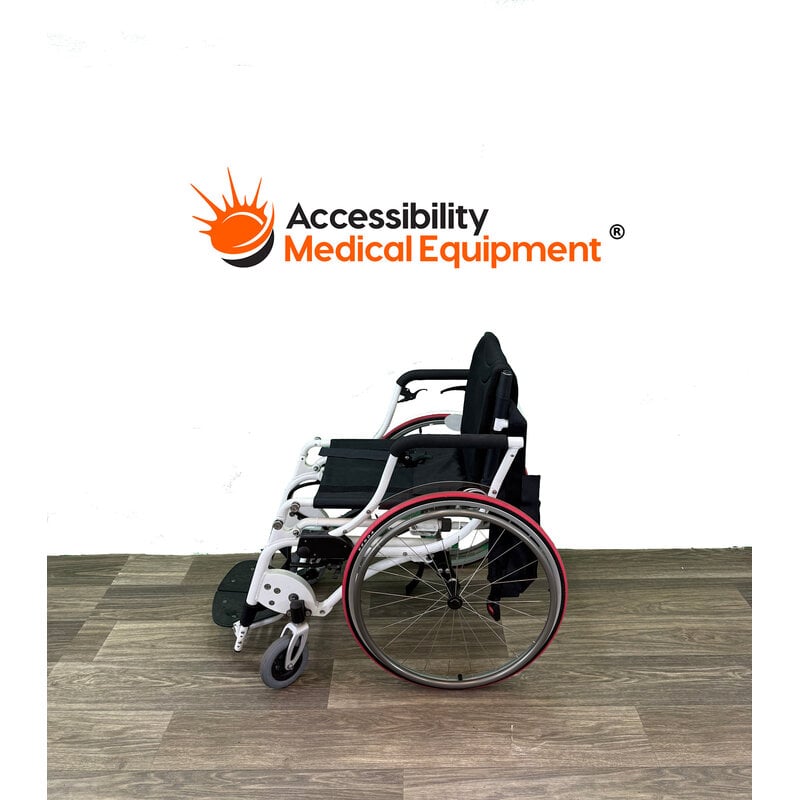 Refurbished Karmen Manual Propel Standing Wheelchair, Pure White - 17" Seat Width