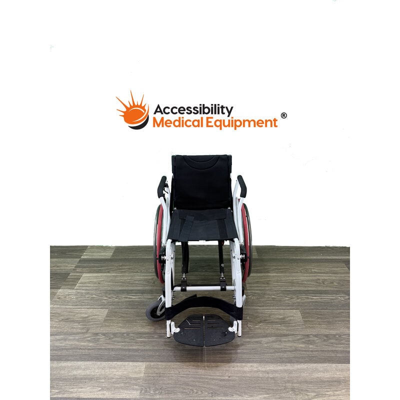 Refurbished Karmen Manual Propel Standing Wheelchair, Pure White - 17" Seat Width