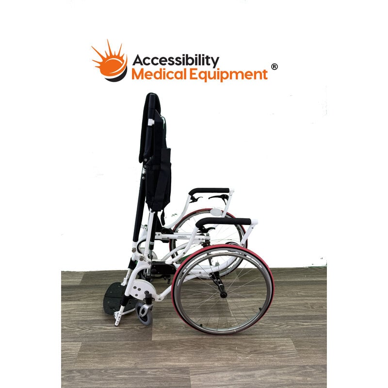 Refurbished Karmen Manual Propel Standing Wheelchair, Pure White - 17" Seat Width