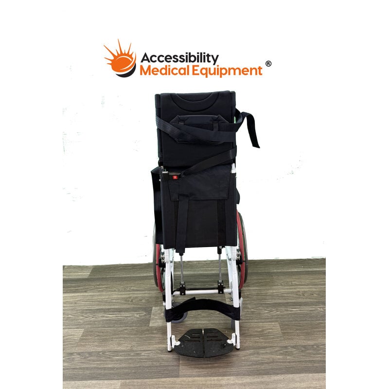 Refurbished Karmen Manual Propel Standing Wheelchair, Pure White - 17" Seat Width