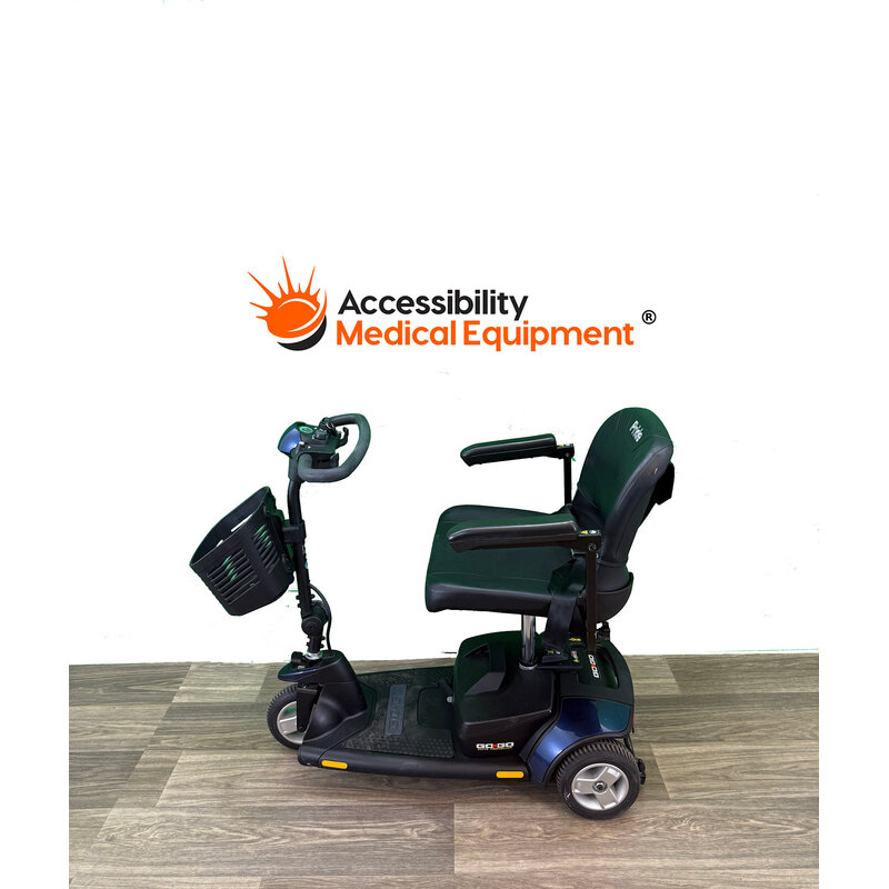 Refurbished Pride GoGo 3 Wheel Scooter - New 12 Ah Batteries Included