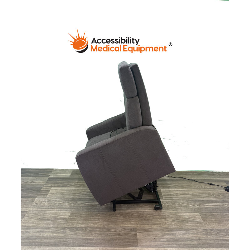 Modern Lift Chair, Sit to Stand Recliner, Brown - with Massage (350 lb Weight Capacity)