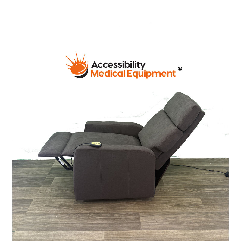 Modern Lift Chair, Sit to Stand Recliner, Brown - with Massage (350 lb Weight Capacity)