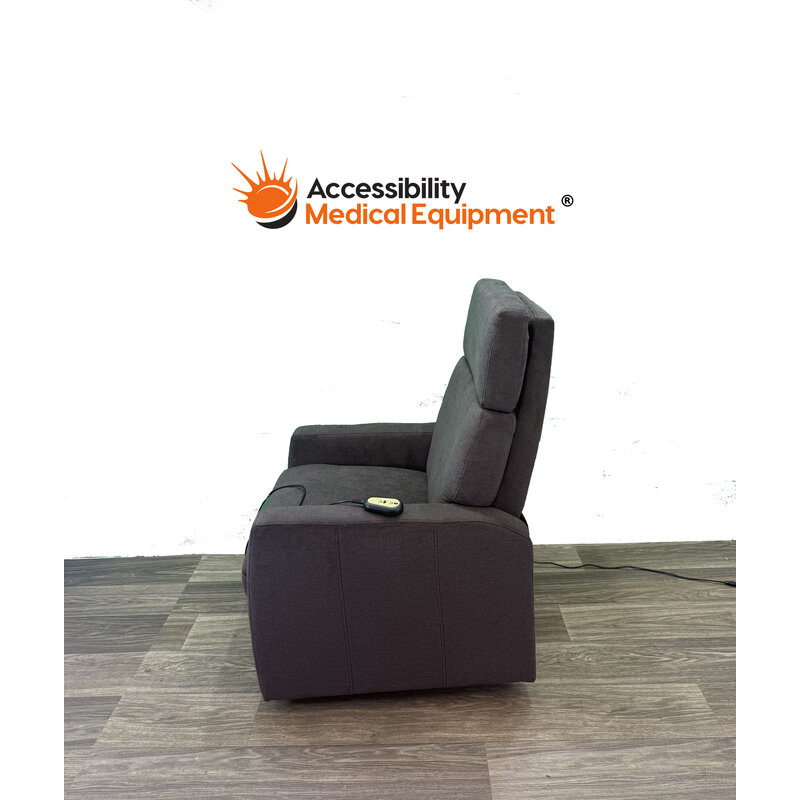 Modern Lift Chair, Sit to Stand Recliner, Brown - with Massage (350 lb Weight Capacity)