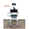 Refurbished Rolling Reclining Shower Chair With Commode Opening - Caster Wheels