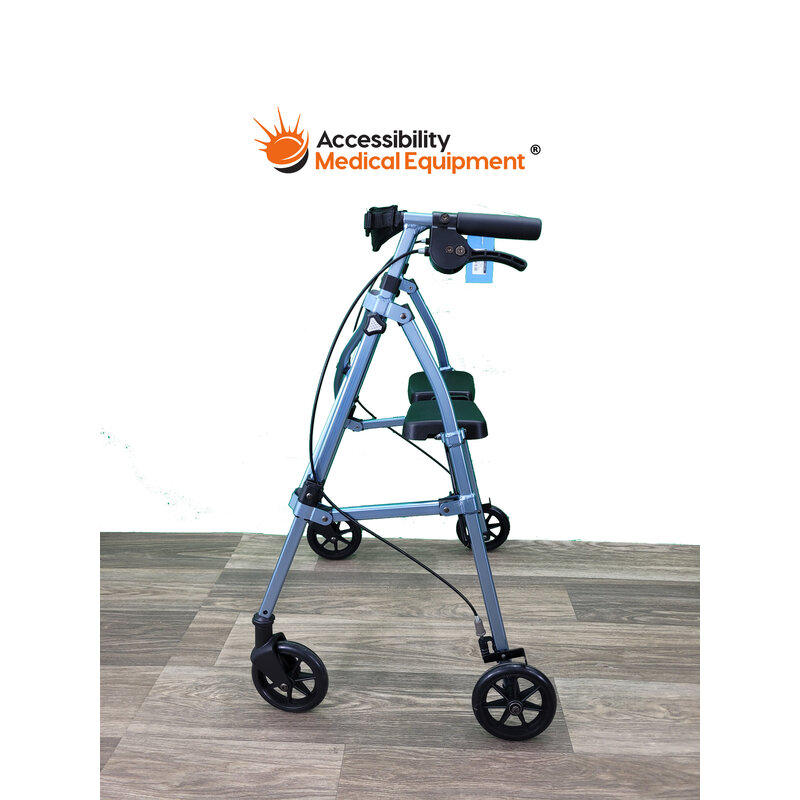 Refurbished Fold-N-Go 2-Wheel Walker Light Weight With Seat