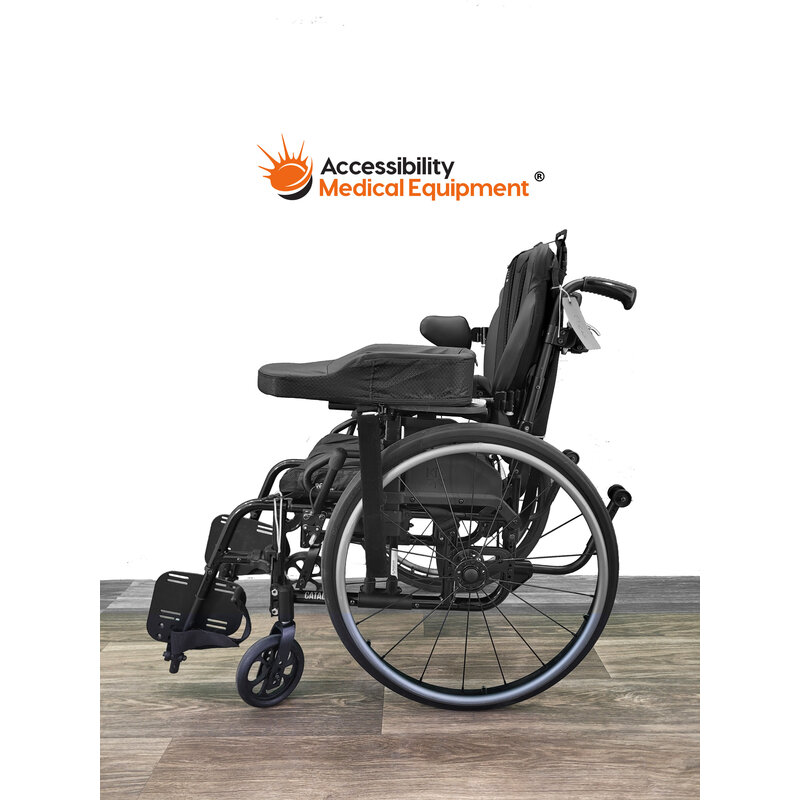 Refurbished Ki Catalyst Wheelchair with Padded Left Arm Rest - 16" Seat