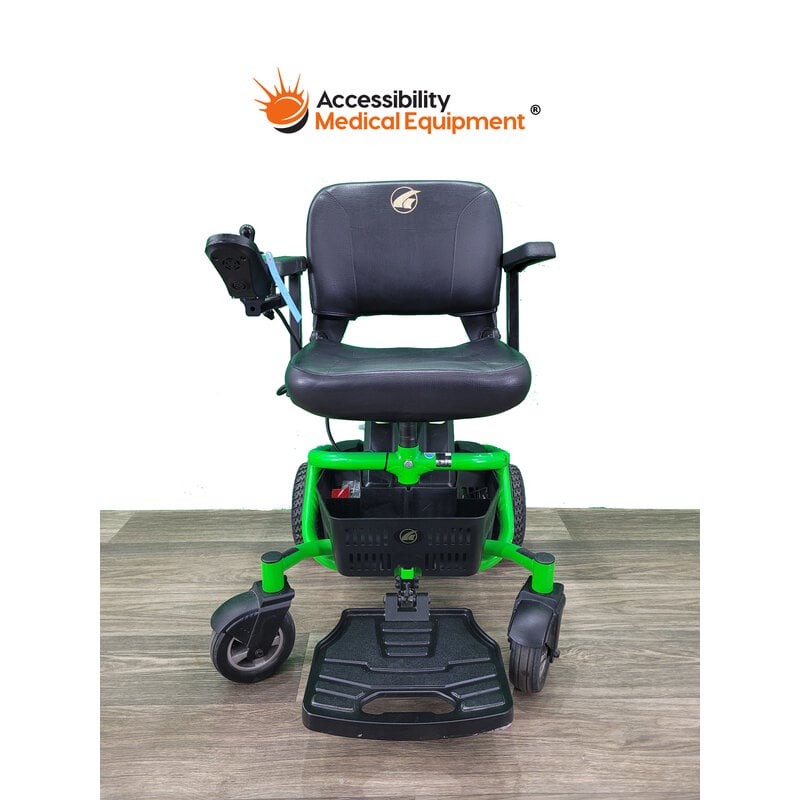 Refurbished Green Lite Ryder Portable Powerchair 18" - Batteries Included