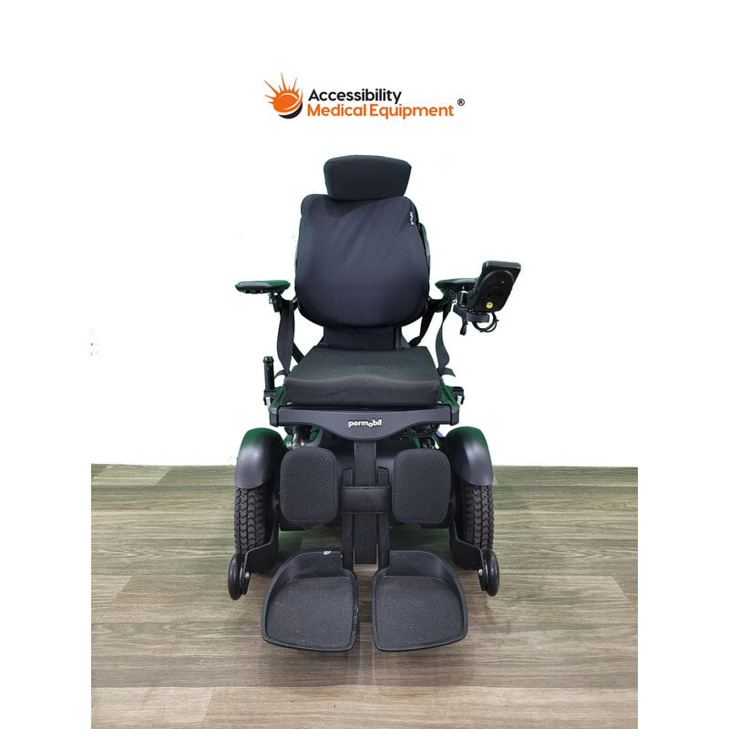 Refurbished Purple Permobil F3 Power Wheelchair 17" Seat Width - Batteries Included