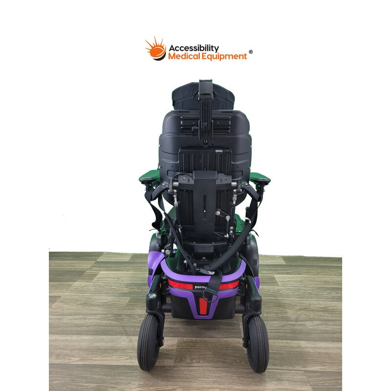 Refurbished Purple Permobil F3 Power Wheelchair 17" Seat Width - Batteries Included