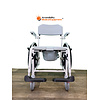 Refurbished Rolling Shower Chair with Commode Opening - Wheelchair Wheels