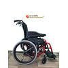 REF Red Foldable Tilting Ki Liberty FT Wheelchair With 16" Seat Width, Right Arm support, And Roho Cushion