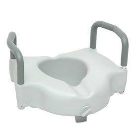 Carex Toilet Seat Riser - Adds 5 Inch of Height to Toilet - Raised Toilet  Seat With 300 Pound Weight Capacity - Slip-Resistant (White)