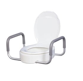 Refurbished Elevated Toilet Seat Riser - With Handles