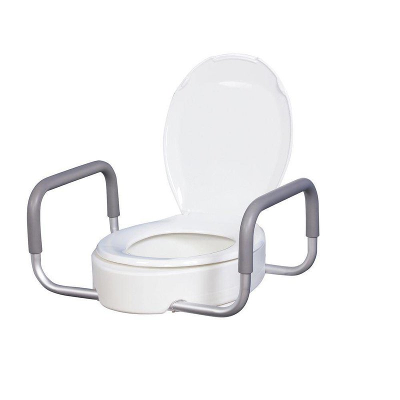 Refurbished Elevated Toilet Seat With Handles Accessibility Medical