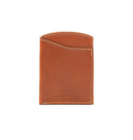 Leather Works Minnesota Front Pocket Flap Wallet Chestnut