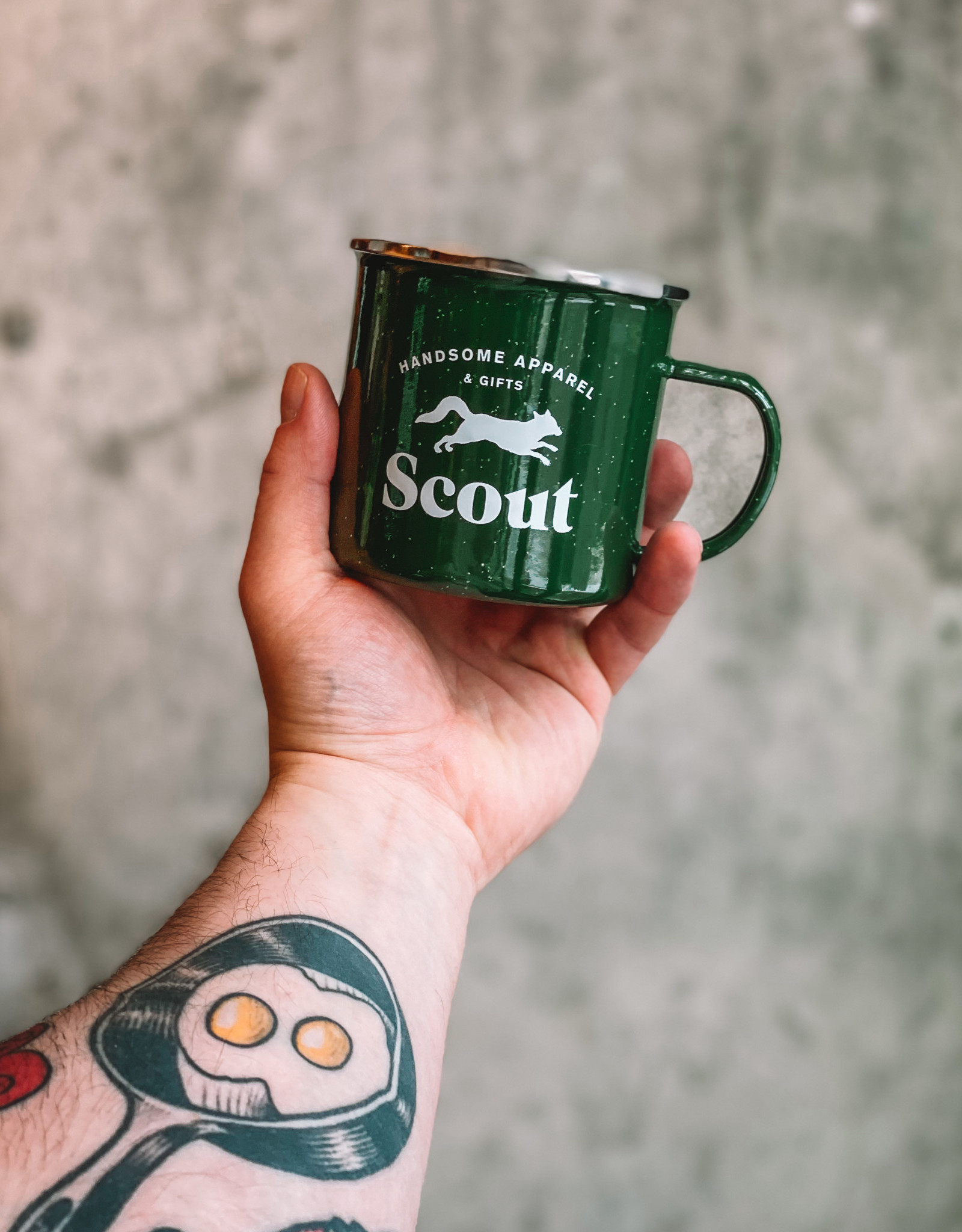 Logo Enamel Camping Mugs (16 Oz., Screen Print)