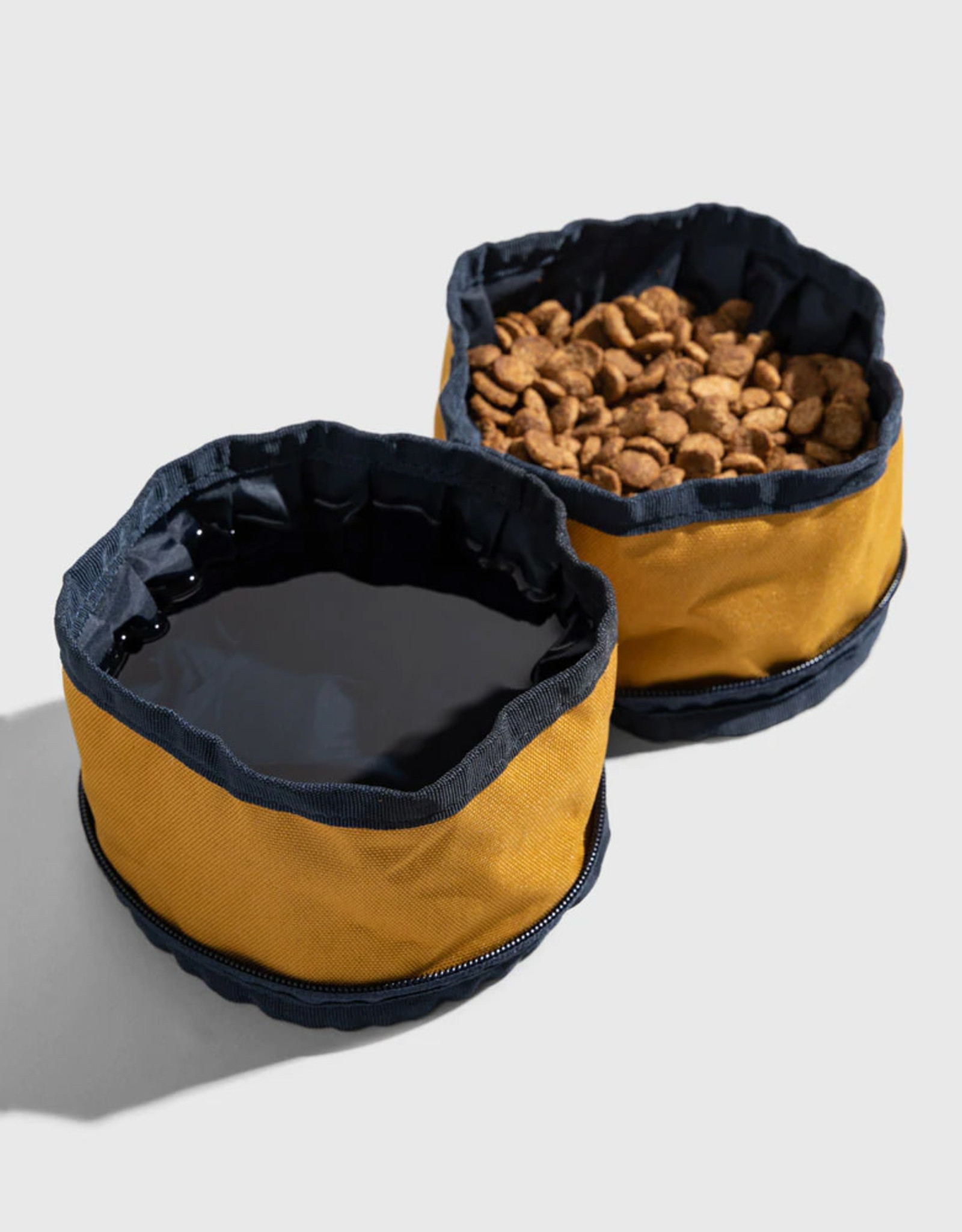United By Blue Collapsible Double Dog Bowl - Honey