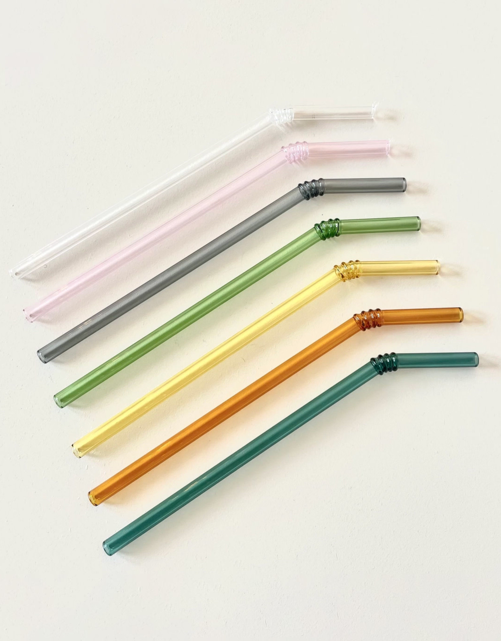 Colorful Reusable Glass Straws - Our Dining Table