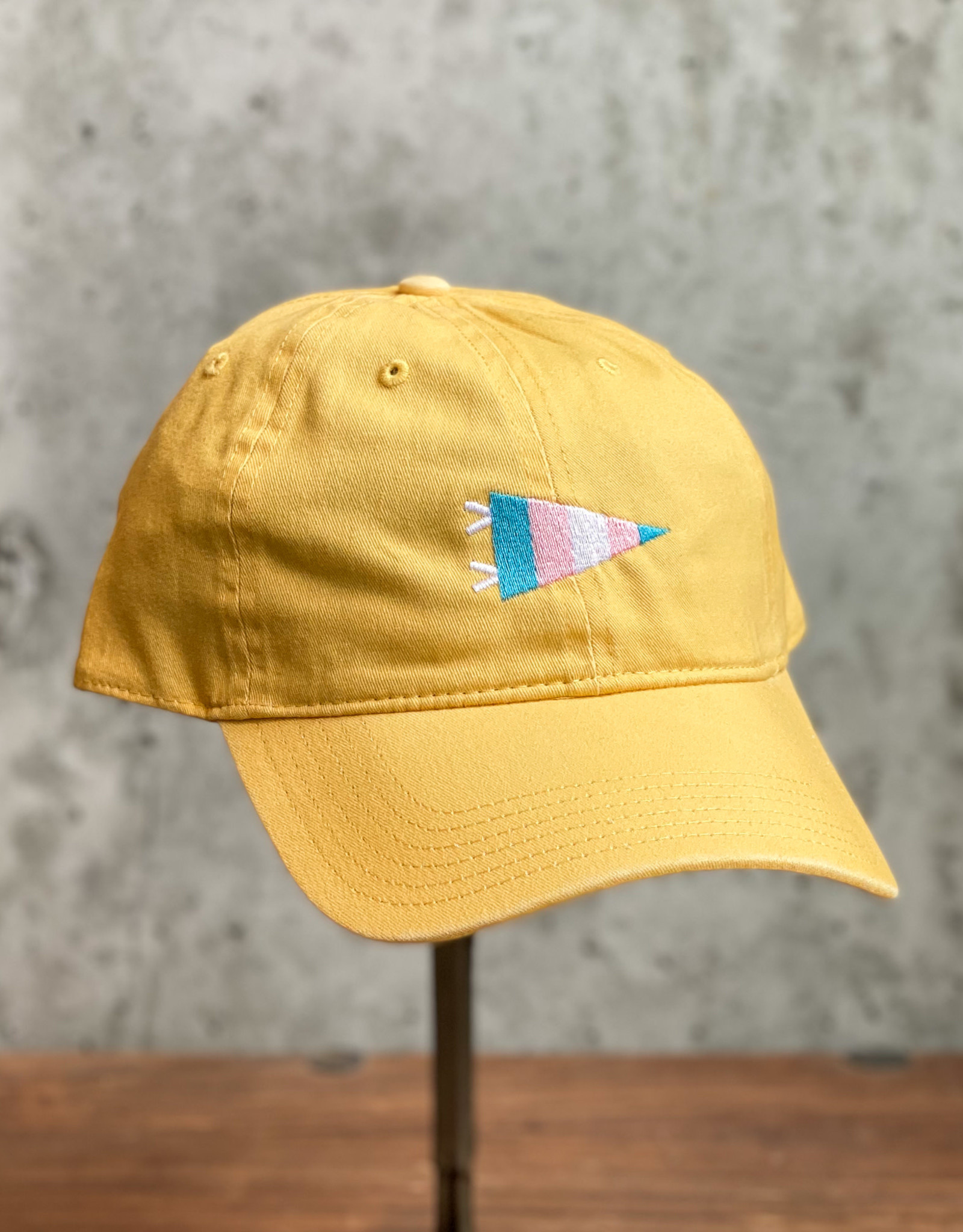 Scout Embroidered Trans Pride Dad Hat - Yellow