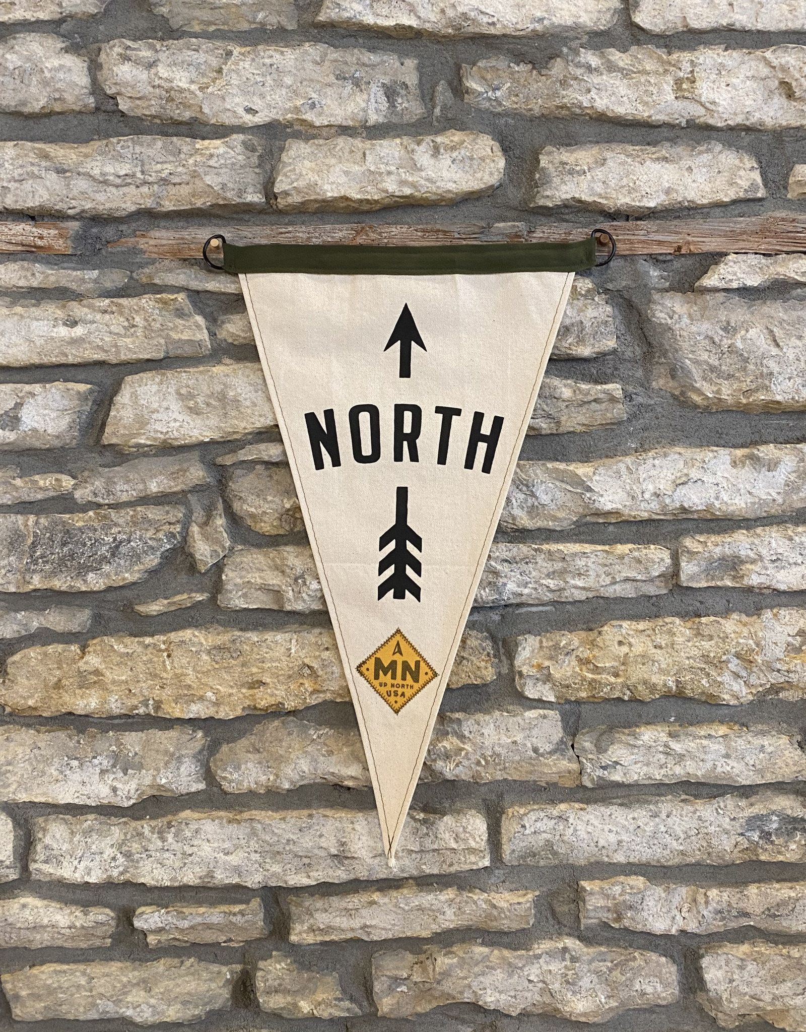 Comet North Canvas Pennant - White