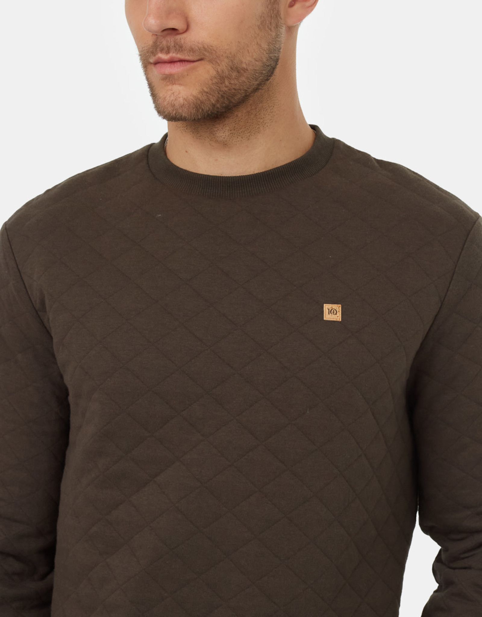 tentree Quilted Classic Crew - Olive