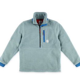 Topo Mountain Fleece Pullover - Slate Blue / Blue