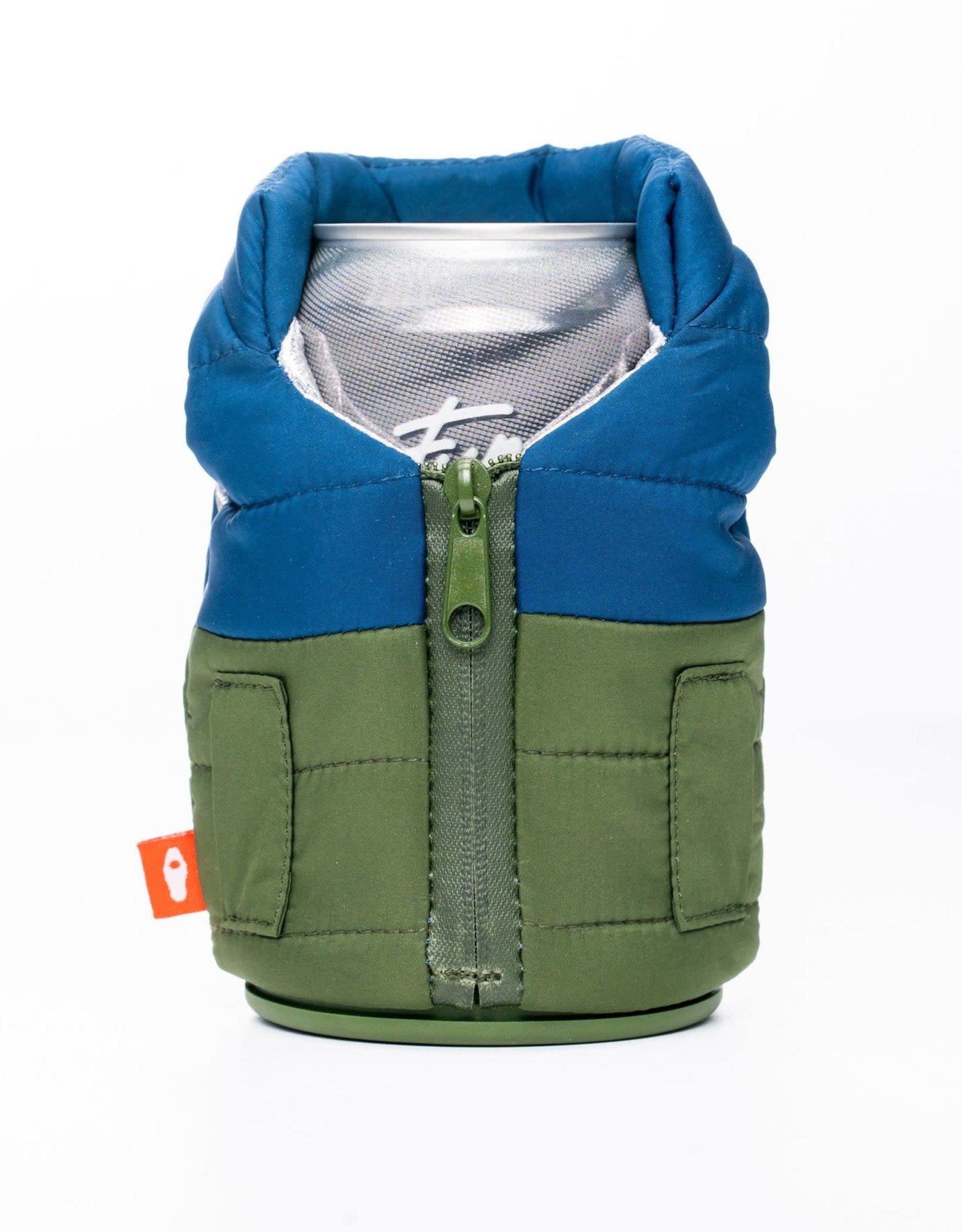 Puffin The Puffy Vest - Olive / Blue