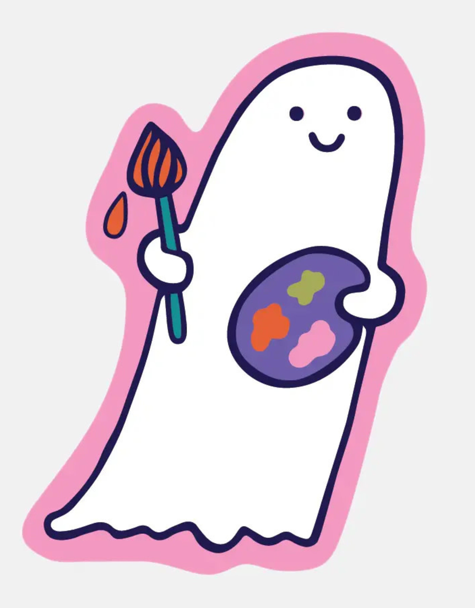 The Good Twin Art Ghost Sticker