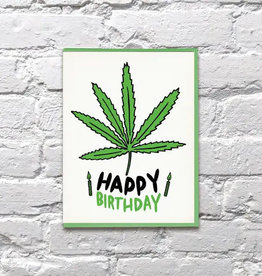 Bench Pressed Happy Weed Day Card