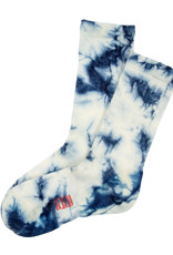Topo Town Sock - Blue + White Tie Dye