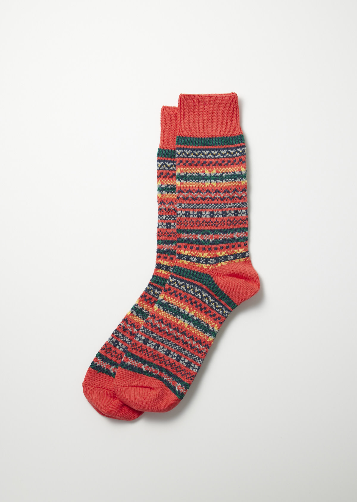 Fairisle Socks - Red - Scout